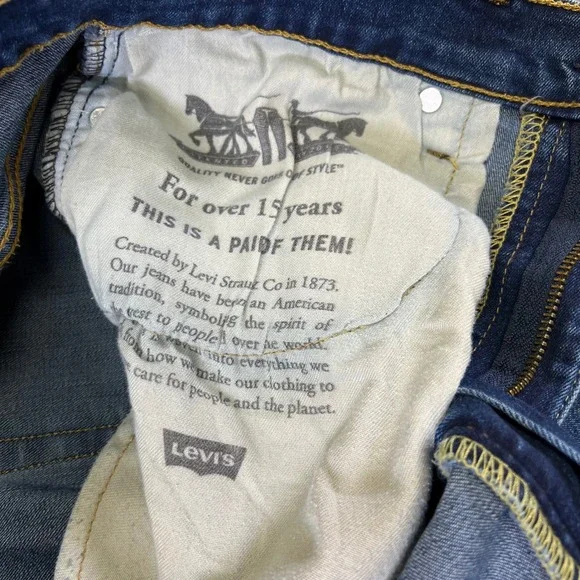 Levi Strauss 511 Slim Fit Jeans Mens W32 L32 Blue‎ Denim Classic preppy - Picture 6 of 16